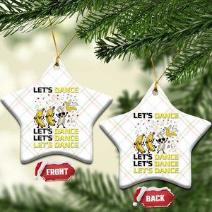 Funny Dancing Banana Ceramic Ornament Lets Dance Silly Meme Graphic TS12 Print Your Wear