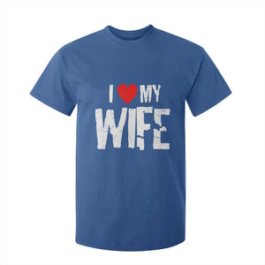 Funny Husband Gift T Shirt For Kid I Love My Wife TS12 Royal Blue Print Your Wear