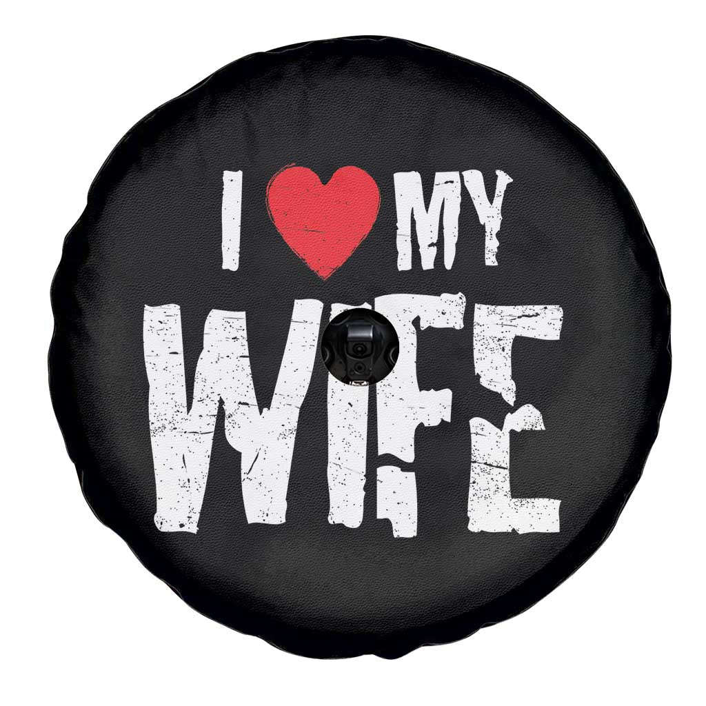 Funny Husband Gift Spare Tire Cover I Love My Wife TS12 Print Your Wear
