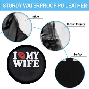 Funny Marriage Gift Spare Tire Cover I Love My Wife TS12 Print Your Wear