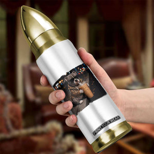 Funny Pitbull Drinking Coffee Bullet Tumbler Dog Meme Caffeine Graphic TS12 Print Your Wear