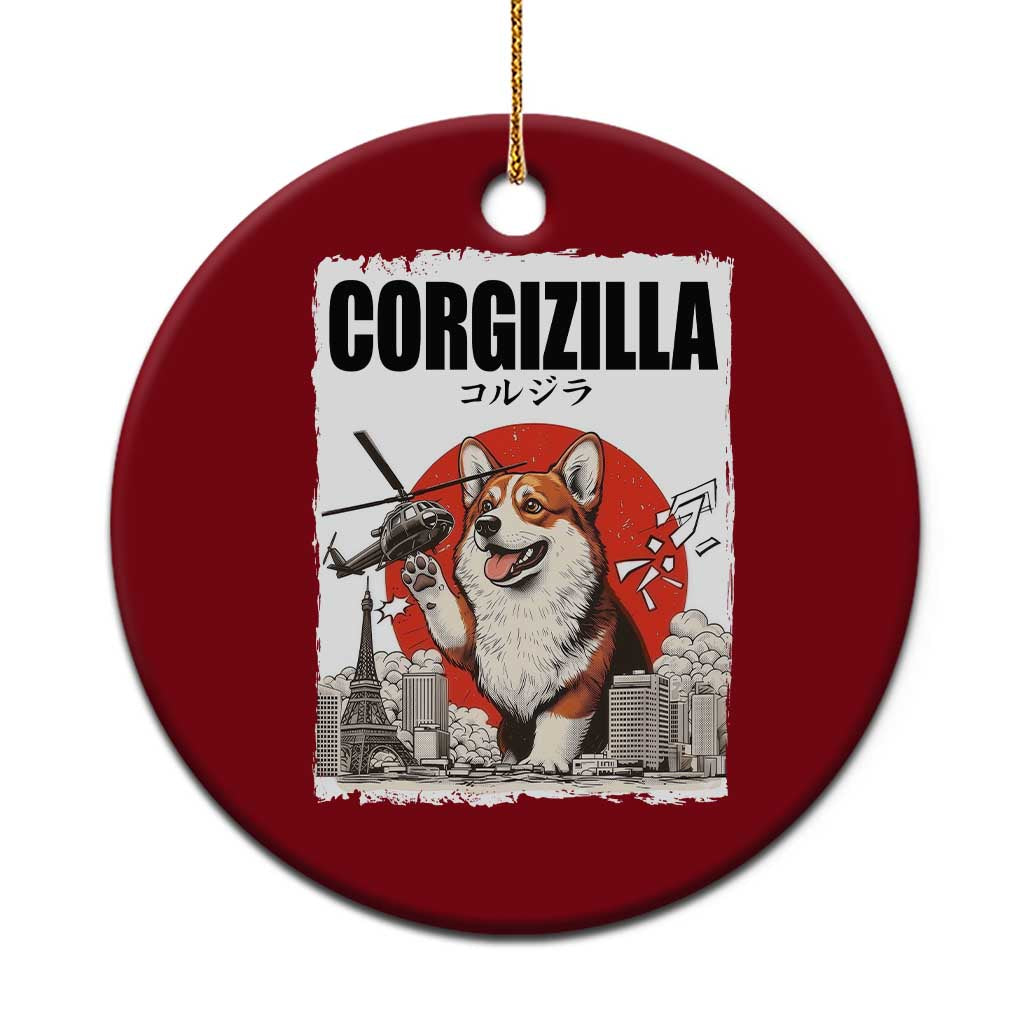 Corgizilla Giant Ceramic Ornament Funny Corgi Monster Roaring Tokyo Japan TS12 1pc Red Print Your Wear