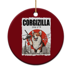 Corgizilla Giant Ceramic Ornament Funny Corgi Monster Roaring Tokyo Japan TS12 1pc Red Print Your Wear