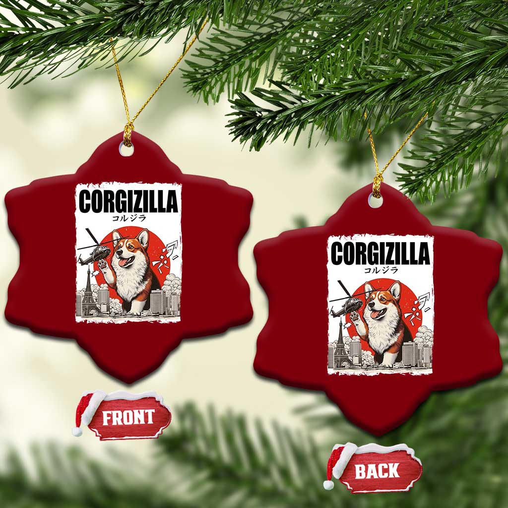 Corgizilla Giant Ceramic Ornament Funny Corgi Monster Roaring Tokyo Japan TS12 Print Your Wear