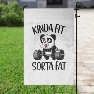 Funny Gym Panda Lover Garden Flag Kinda Fit Sorta Fat TS12 Print Your Wear
