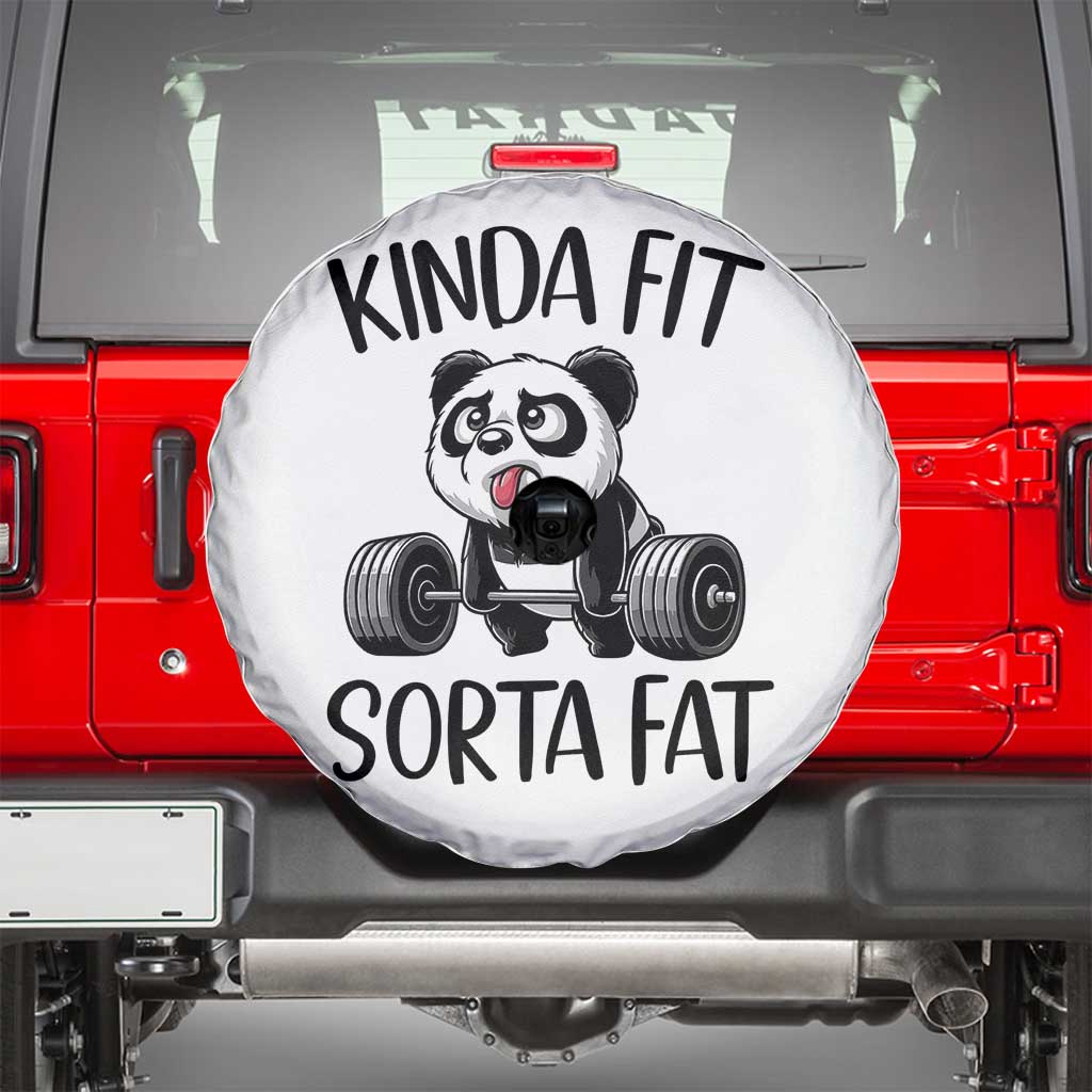 Funny Gym Panda Lover Spare Tire Cover Kinda Fit Sorta Fat TS12 White Print Your Wear