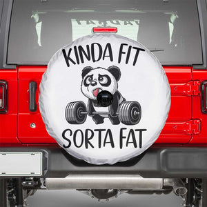 Funny Gym Panda Lover Spare Tire Cover Kinda Fit Sorta Fat TS12 White Print Your Wear
