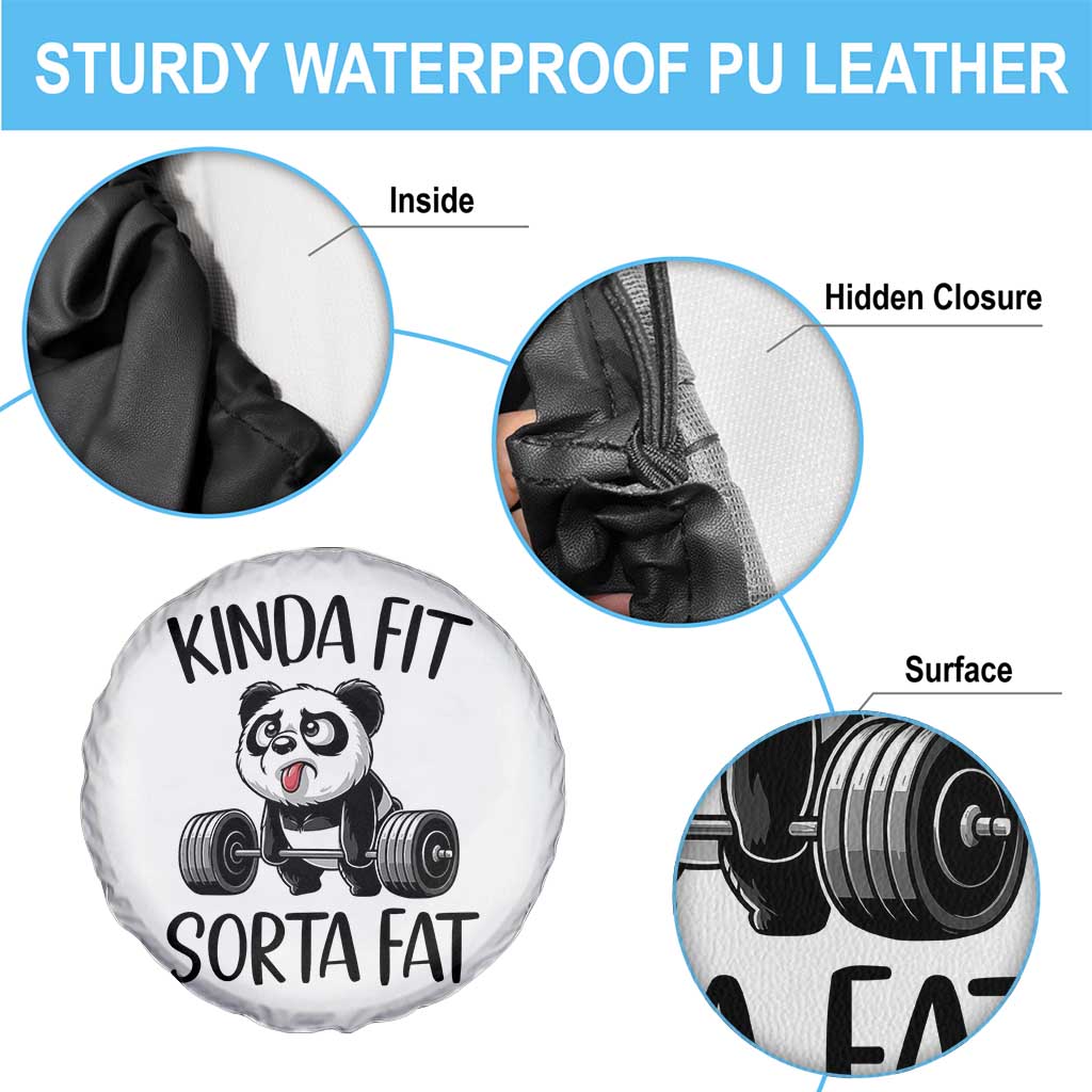 Funny Gym Panda Lover Spare Tire Cover Kinda Fit Sorta Fat TS12 Print Your Wear