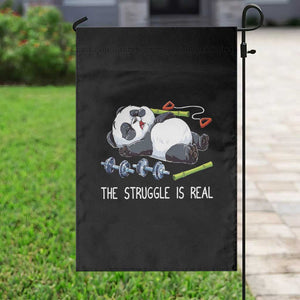 Funny Panda Workout Gift Garden Flag The Struggle Is Real TS12 Print Your Wear