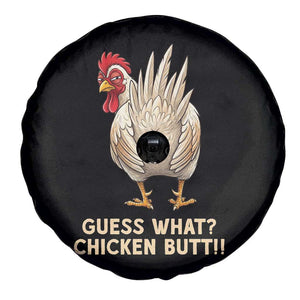 Guess What Chicken Butt Joke Spare Tire Cover Funny Chicken Lover Graphic TS12 Print Your Wear