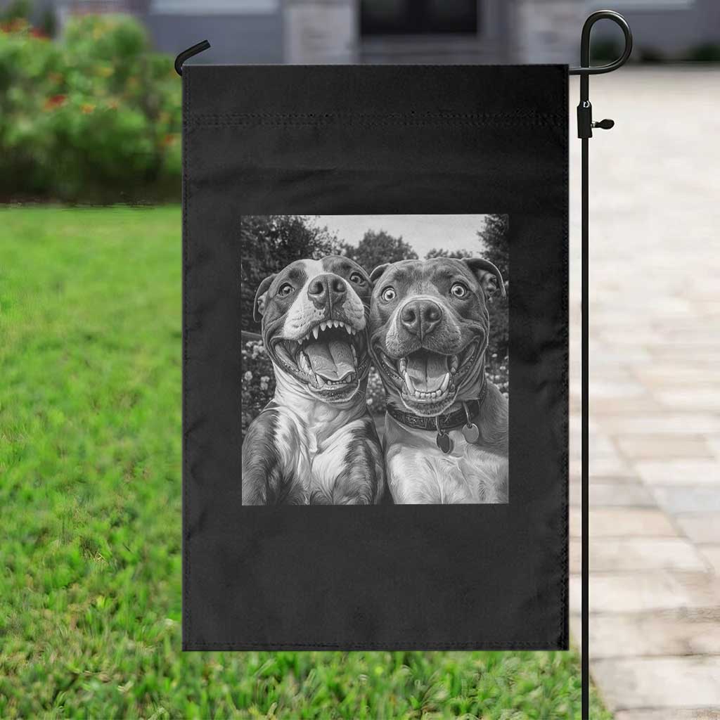 Pitbull Selfie Meme Garden Flag Funny Dog Lover Graphic TS12 Print Your Wear