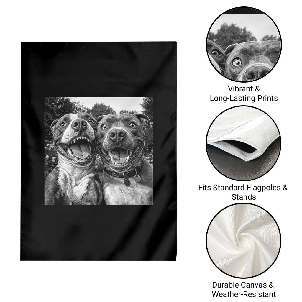 Pitbull Selfie Meme Garden Flag Funny Dog Lover Graphic TS12 Print Your Wear