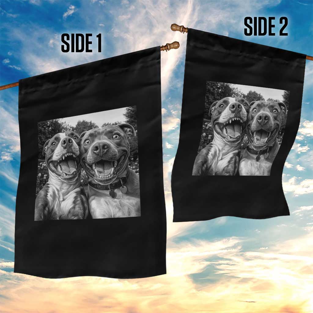 Pitbull Selfie Meme Garden Flag Funny Dog Lover Graphic TS12 Print Your Wear