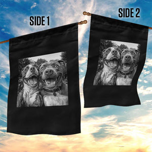 Pitbull Selfie Meme Garden Flag Funny Dog Lover Graphic TS12 Print Your Wear