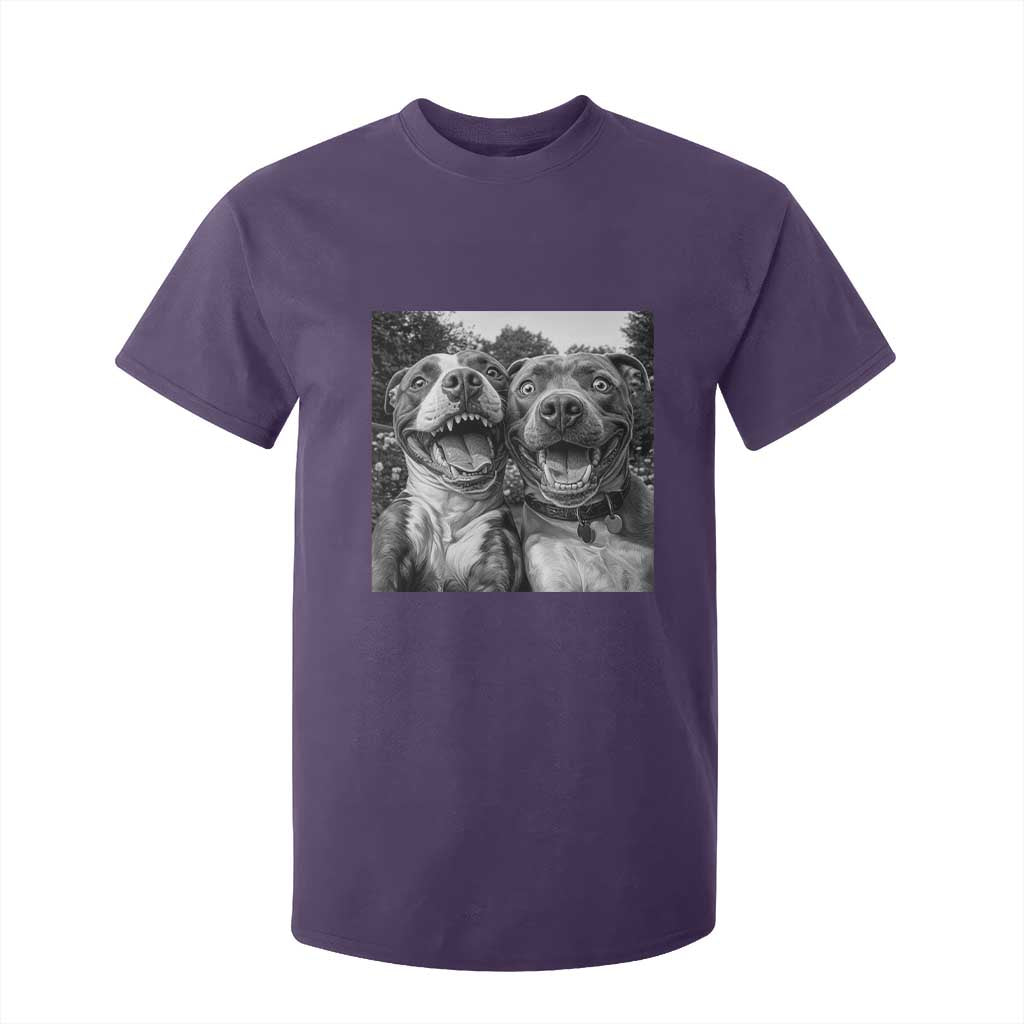 Pitbull Selfie Meme T Shirt For Kid Funny Dog Lover Graphic TS12 Purple Print Your Wear