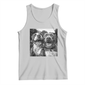 Pitbull Selfie Meme Tank Top Funny Dog Lover Graphic TS12 Ash Print Your Wear