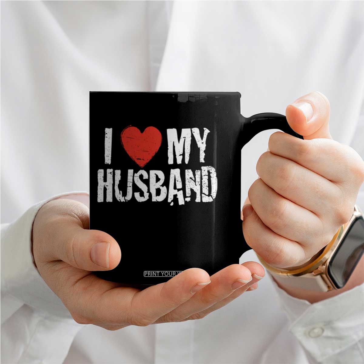 Cool Marriage Humor Gift For Wife Coffee Mug I Love My Husband TS12 Print Your Wear