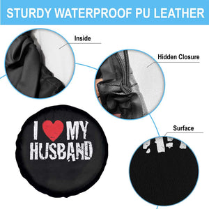 Cool Marriage Humor Gift For Wife Spare Tire Cover I Love My Husband TS12 Print Your Wear