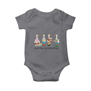 Funny Goose Just Doing My Daddy Things Baby Onesie Fathers Day Gift TS12 Charcoal Print Your Wear