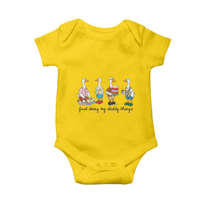 Funny Goose Just Doing My Daddy Things Baby Onesie Fathers Day Gift TS12 Daisy Print Your Wear