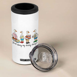 Funny Goose Just Doing My Daddy Things 4 in 1 Can Cooler Tumbler Fathers Day Gift TS12 Print Your Wear