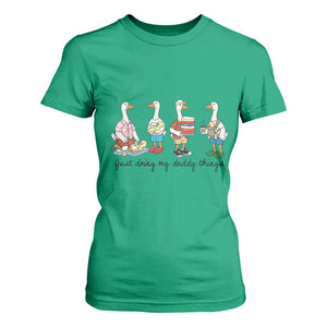 Funny Goose Just Doing My Daddy Things T Shirt For Women Fathers Day Gift TS12 Irish Green Print Your Wear