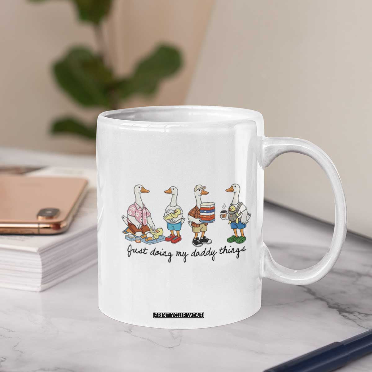 Funny Goose Just Doing My Daddy Things Coffee Mug Fathers Day Gift TS12 Print Your Wear