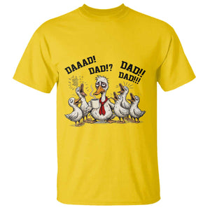 Funny Duck Dad Daaad Dad Dad T Shirt Tired Dad Life Fathers Day Graphic TS12 Daisy Print Your Wear