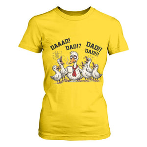 Funny Duck Dad Daaad Dad Dad T Shirt For Women Tired Dad Life Fathers Day Graphic TS12 Daisy Print Your Wear