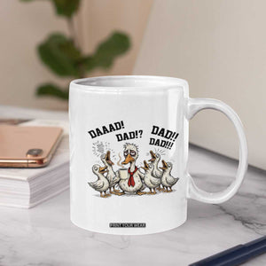 Funny Duck Dad Daaad Dad Dad Coffee Mug Tired Dad Life Fathers Day Graphic TS12 Print Your Wear
