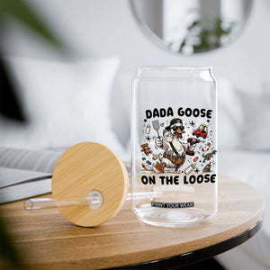 Dada Goose On The Loose Glass Can Funny Fatherhood Humor Gift TS12 Print Your Wear