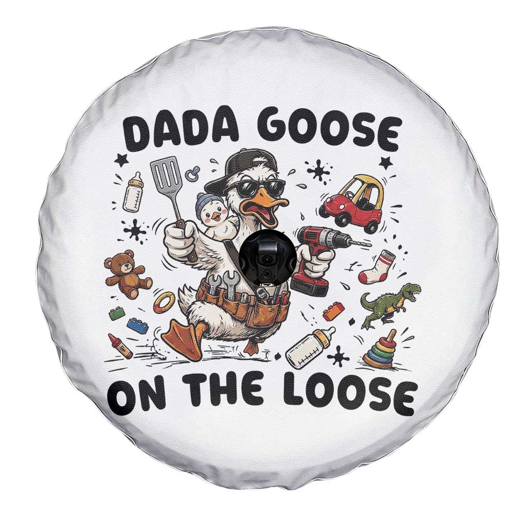 Dada Goose On The Loose Spare Tire Cover Funny Fatherhood Humor Gift TS12 Print Your Wear