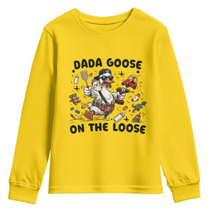 Dada Goose On The Loose Youth Sweatshirt Funny Fatherhood Humor Gift TS12 Daisy Print Your Wear