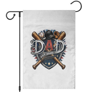 Baseball Dad Est 2026 Garden Flag New Dad Father's Day Gift