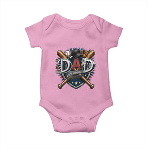Baseball Dad Est 2026 Baby Onesie New Dad Father's Day Gift TS12 Light Pink Print Your Wear