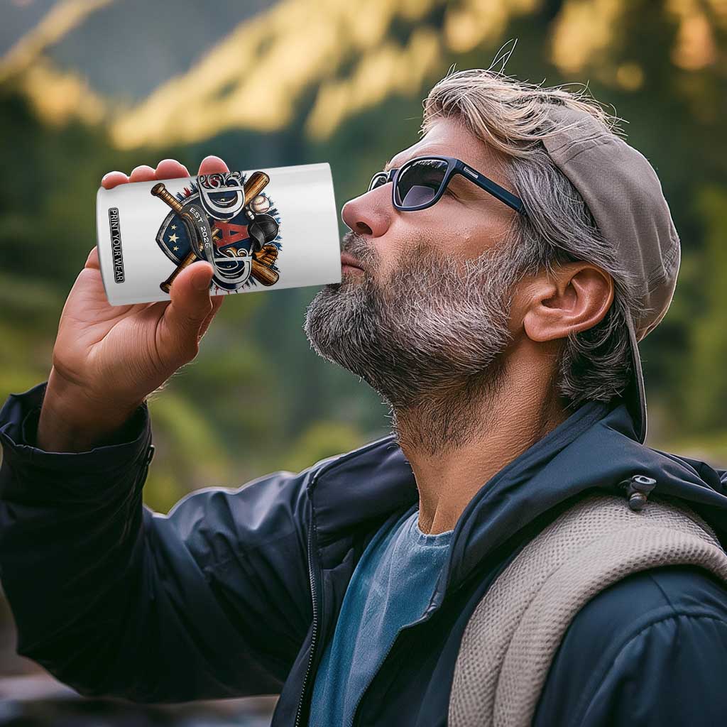 Baseball Dad Est 2026 4 in 1 Can Cooler Tumbler New Dad Father's Day Gift TS12 Print Your Wear