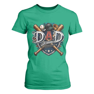 Baseball Dad Est 2026 T Shirt For Women New Dad Father's Day Gift