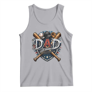 Baseball Dad Est 2026 Tank Top New Dad Father's Day Gift TS12 Athletic Heather Print Your Wear