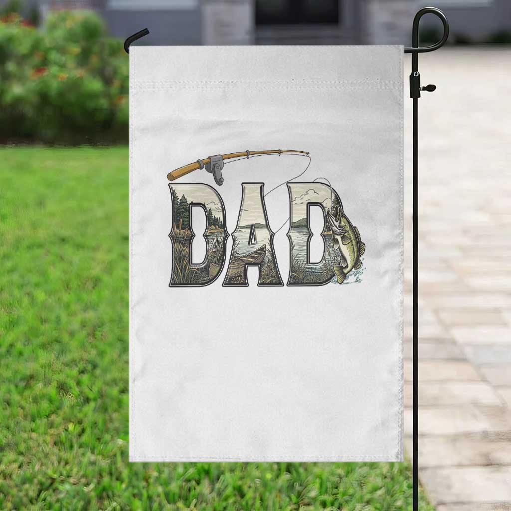 Fishing Dad Garden Flag Funny Angler Fathers Day Gift TS12 Print Your Wear