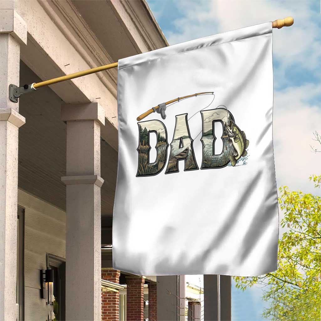 Fishing Dad Garden Flag Funny Angler Fathers Day Gift TS12 Print Your Wear