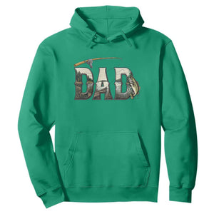 Fishing Dad Hoodie Funny Angler Fathers Day Gift TS12 Irish Green Print Your Wear