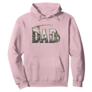 Fishing Dad Hoodie Funny Angler Fathers Day Gift TS12 Light Pink Print Your Wear