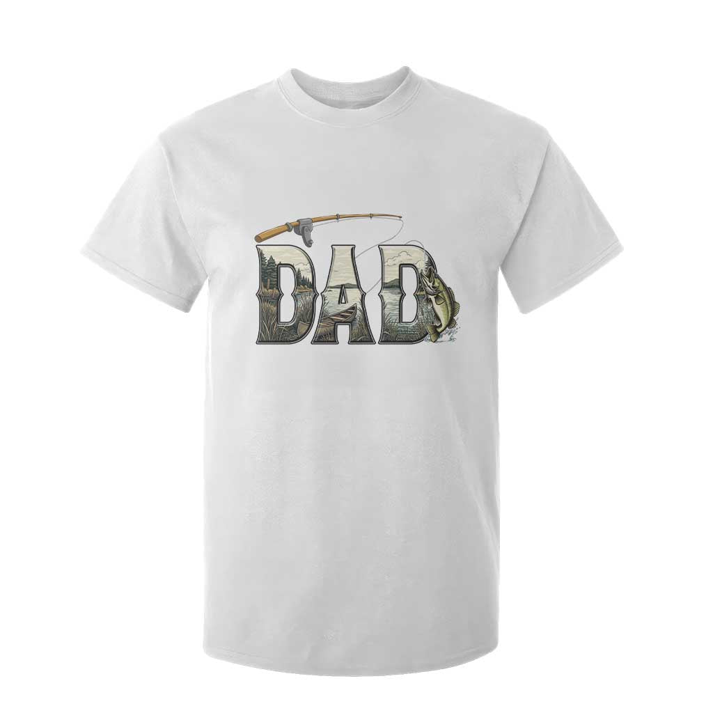 Fishing Dad T Shirt For Kid Funny Angler Fathers Day Gift TS12 White Print Your Wear