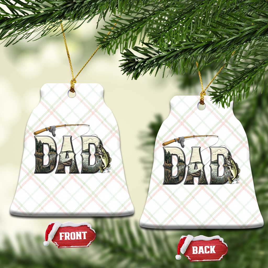 Fishing Dad Ceramic Ornament Funny Angler Fathers Day Gift TS12 Print Your Wear