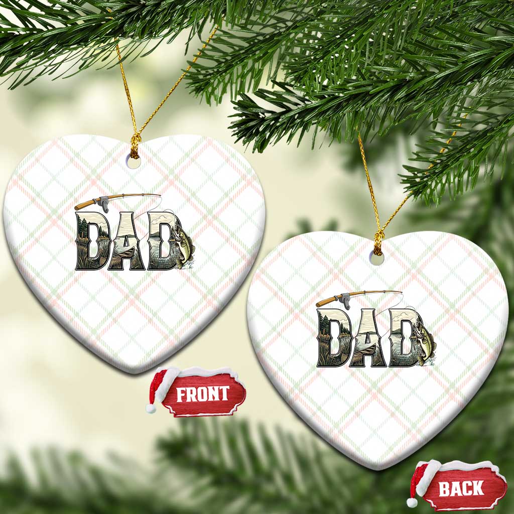 Fishing Dad Ceramic Ornament Funny Angler Fathers Day Gift TS12 Print Your Wear