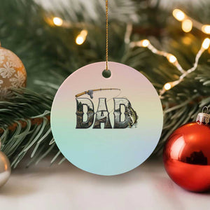 Fishing Dad Ceramic Ornament Funny Angler Fathers Day Gift TS12 1pc Pastel Print Your Wear