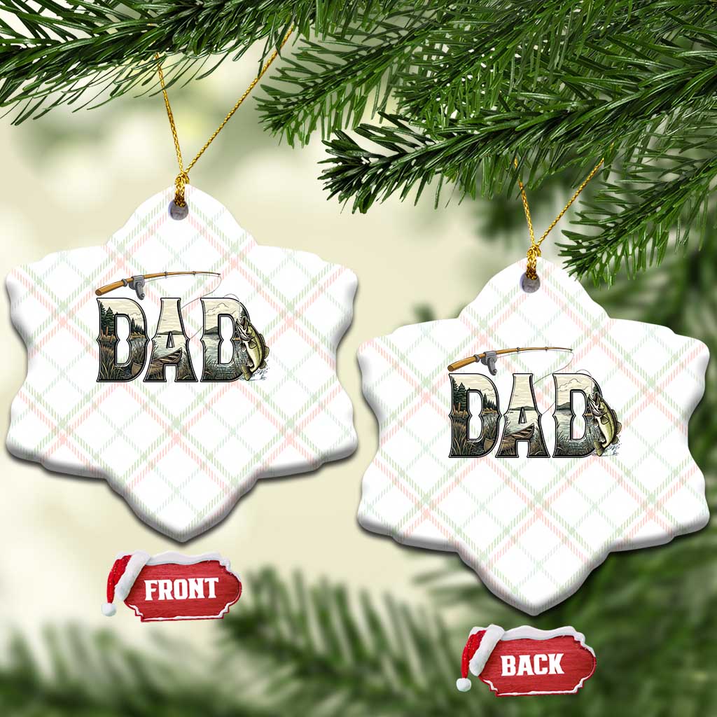 Fishing Dad Ceramic Ornament Funny Angler Fathers Day Gift TS12 Print Your Wear