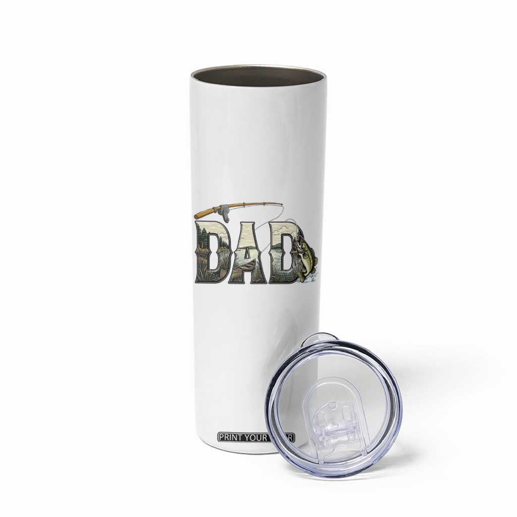 Fishing Dad Skinny Tumbler Funny Angler Fathers Day Gift TS12 Print Your Wear