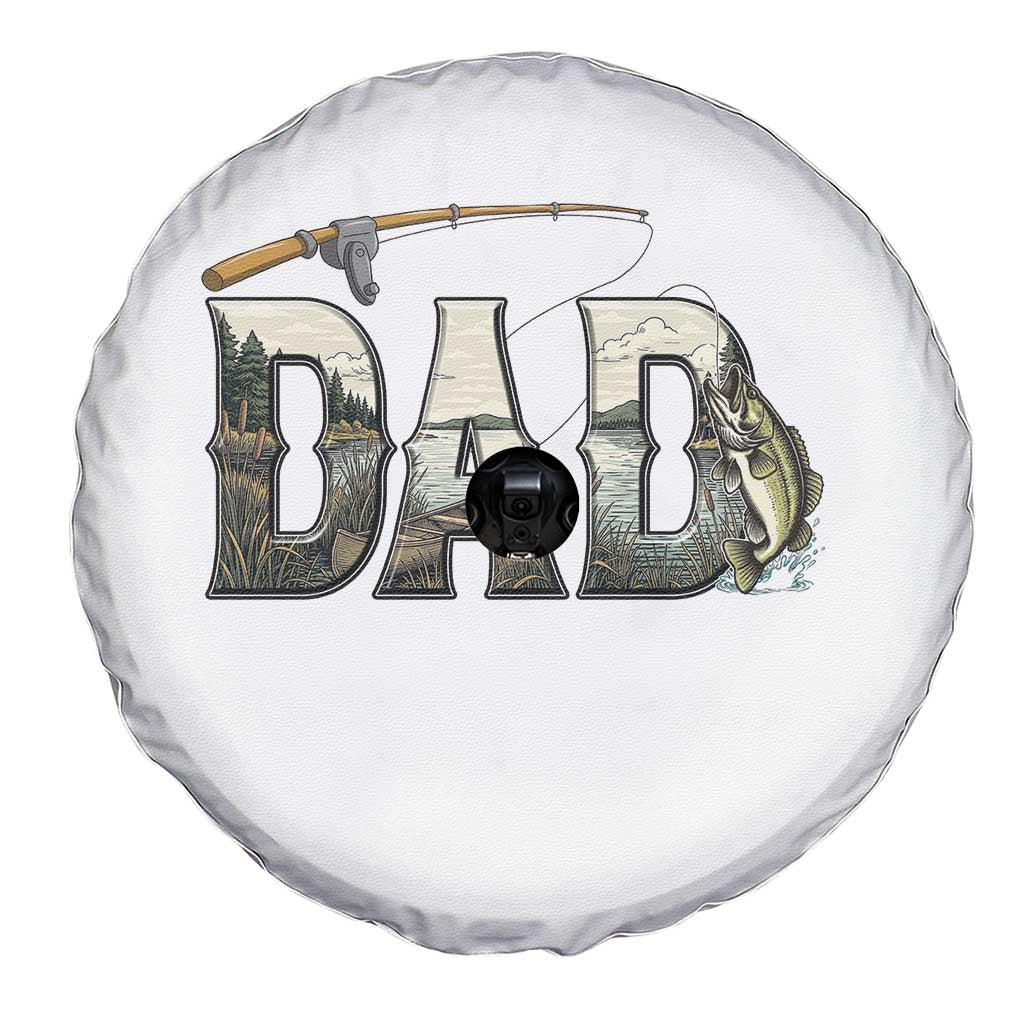 Fishing Dad Spare Tire Cover Funny Angler Fathers Day Gift TS12 Print Your Wear
