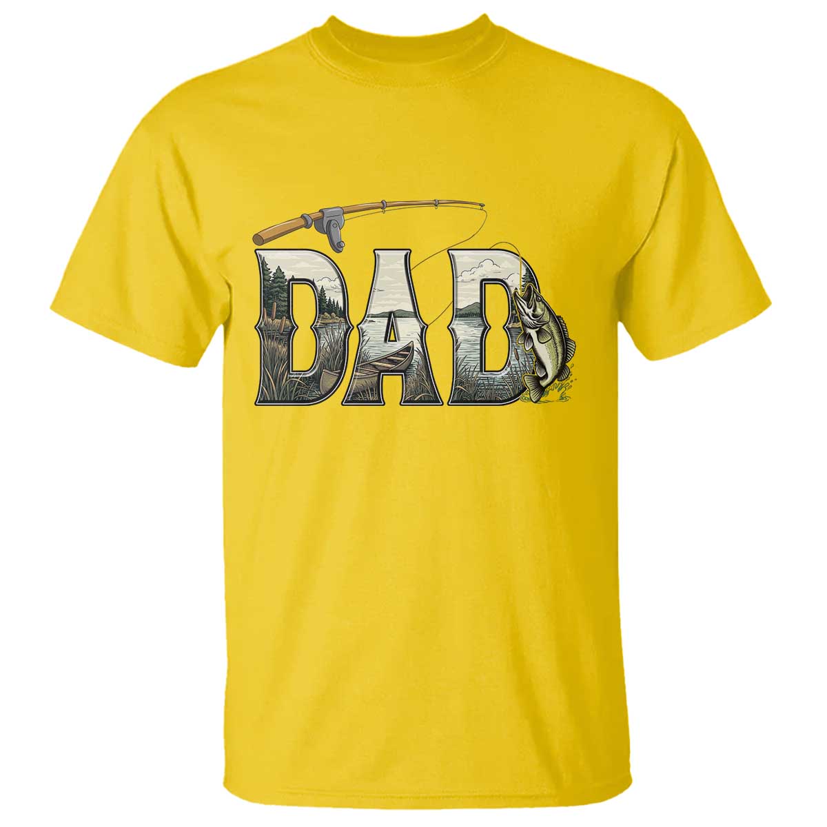 Fishing Dad T Shirt Funny Angler Fathers Day Gift TS12 Daisy Print Your Wear